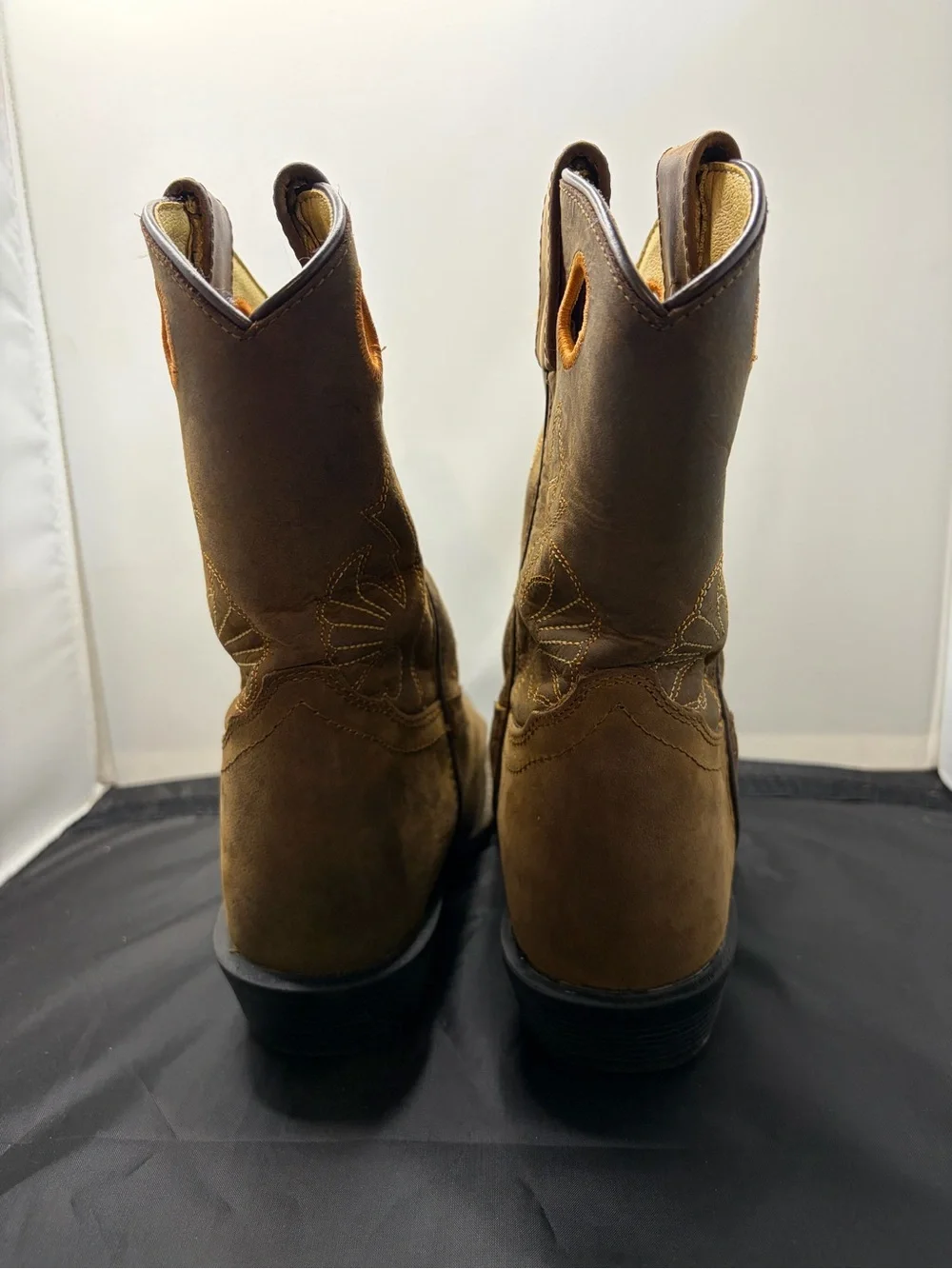Masterson Boot Co Classic Kids' Embroidered Western Boots w/Square Toe Box 1.5 M